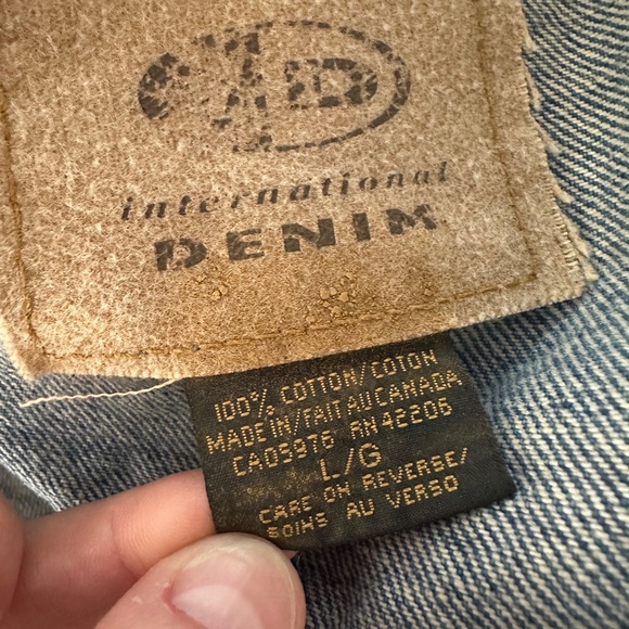 Vintage Relay For Life American Cancer Society Denim Jacket Button Up Womens L - Picture 10 of 11